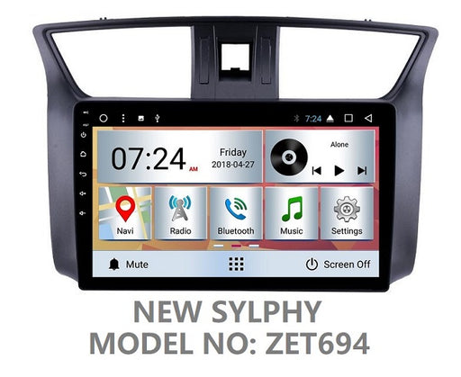 NISSAN NEW SYLPHY OEM LARGE SCREEN GPS NAV ANDROID SYSTEM STEREO - BLUETOOTH - USB MOVIE