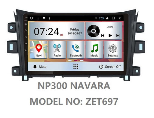 NISSAN NP300 NAVARA OEM LARGE SCREEN GPS NAV ANDROID SYSTEM STEREO - BLUETOOTH - USB MOVIE