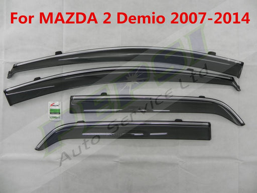 Door Visor / Weather Shield / Monsoon Guard for MAZDA 2 Demio 2007 - 2014