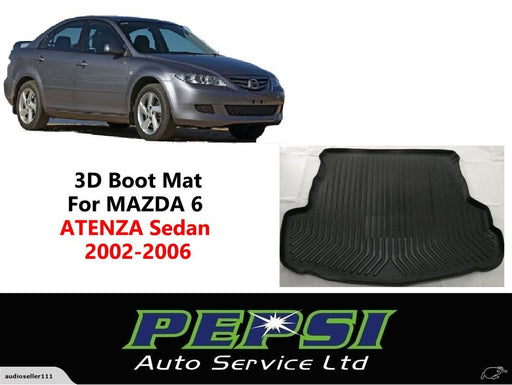 3D Boot Liner / Cargo Mat for MAZDA6 MAZDA 6 ATENZA Sedan 2002–2006 (Non-Slip)