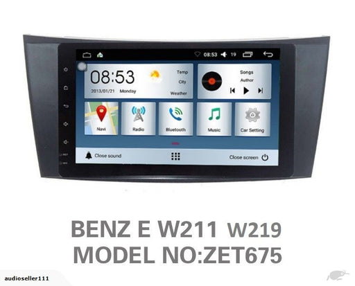 BENZ E class w211 / CLS class W2198 ANDROID GPS  Navi BT 9 inch Car Stereo Player