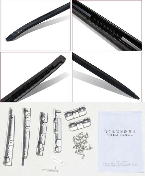 Black Car Roof Rack Rail Bar Luggage Carrier For Range Rover Sport L494 14-20