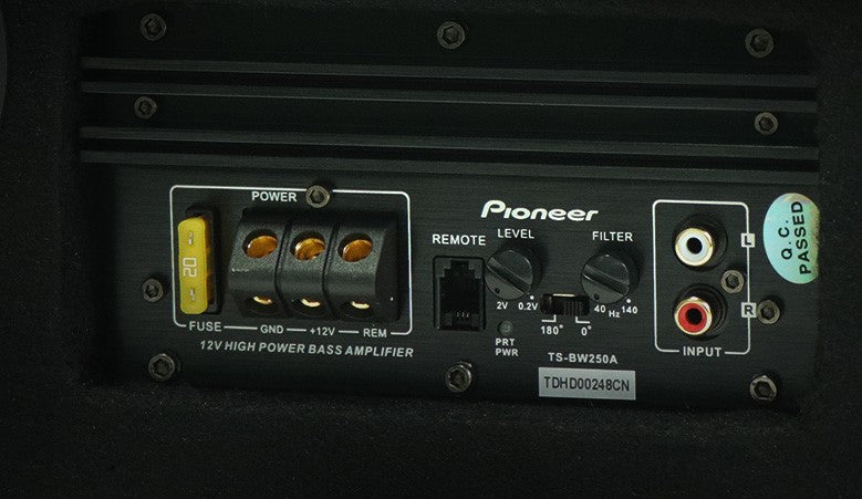 PIONEER TS-BW250A  New Slim Active SUBWOOFER Sub +  (Built in Amplifier）