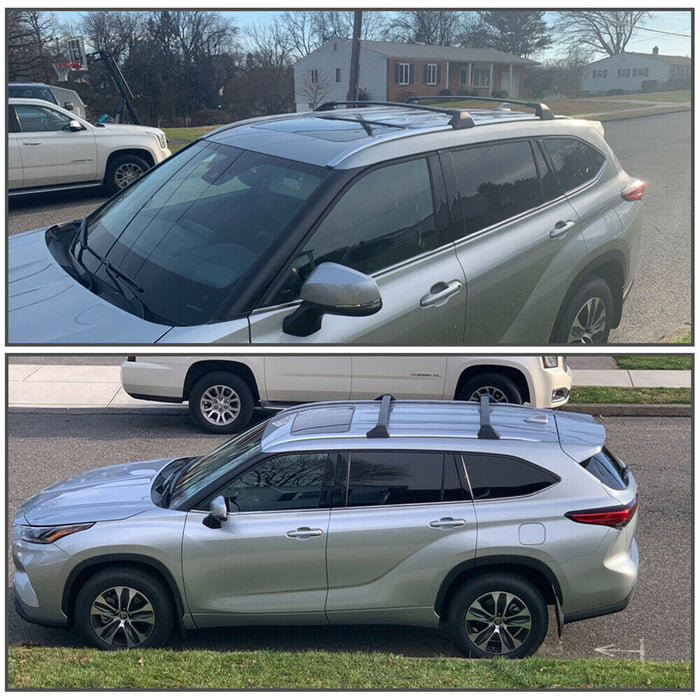 OEM Style ROOF RACK TOP CROSS BAR X 2 FOR TOYOTA HIGHLANDER 2021+ NEWEST SHAPE