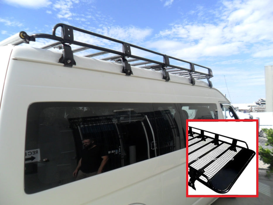 Suit for  TOYOTA HIACE 2005 ON  Tradesman Style ROOF RACK TRADIE TRAY 2900x1460mm Basket