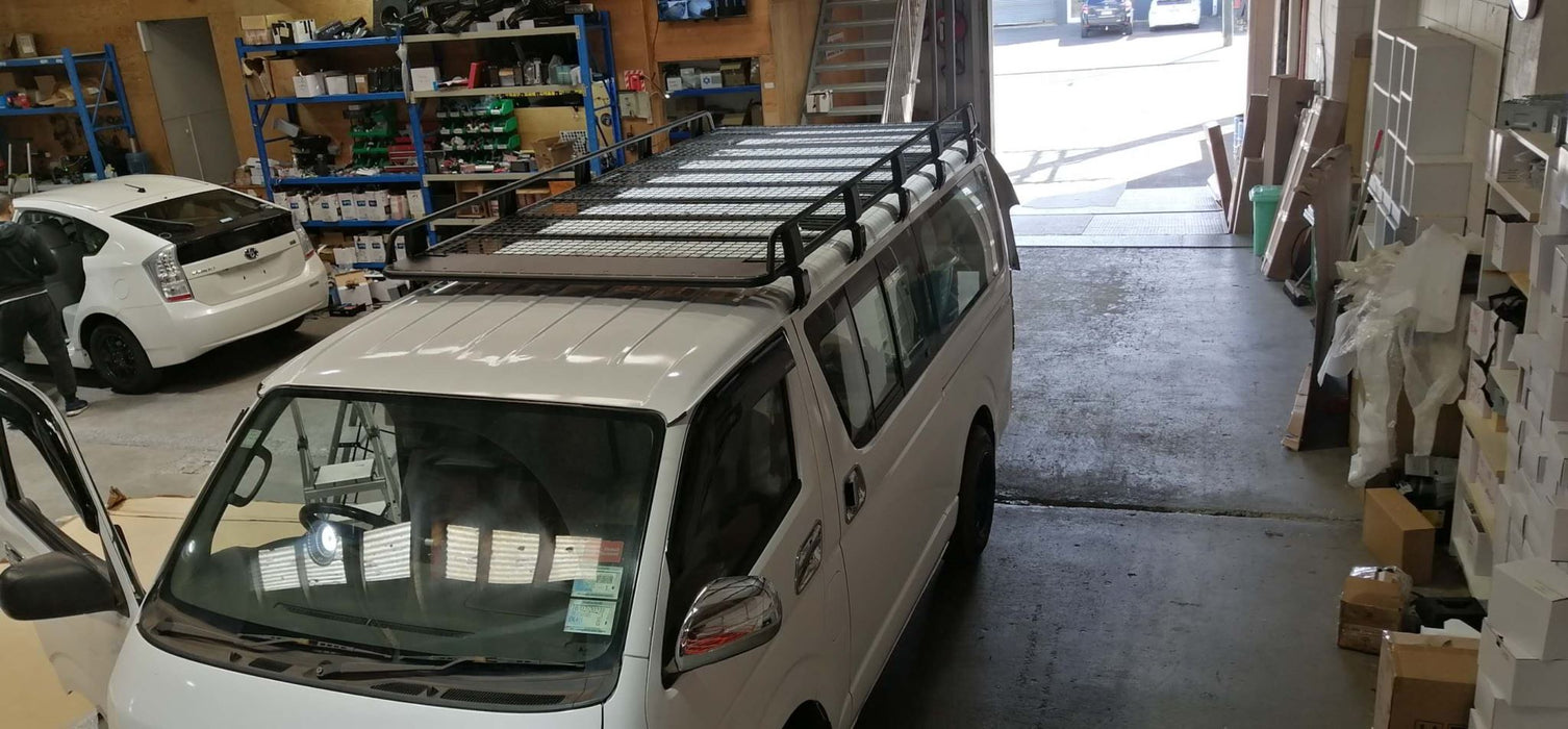 Suit for  TOYOTA HIACE 2005 ON  Tradesman Style ROOF RACK TRADIE TRAY 2900x1460mm Basket
