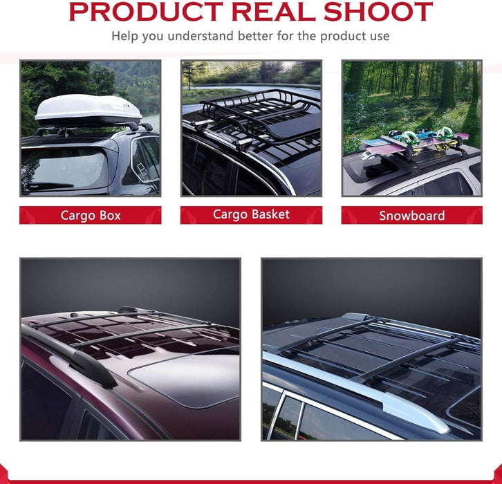 OEM Style ROOF RACK TOP CROSS BAR X 2 FOR TOYOTA HIGHLANDER 2008 - 2013