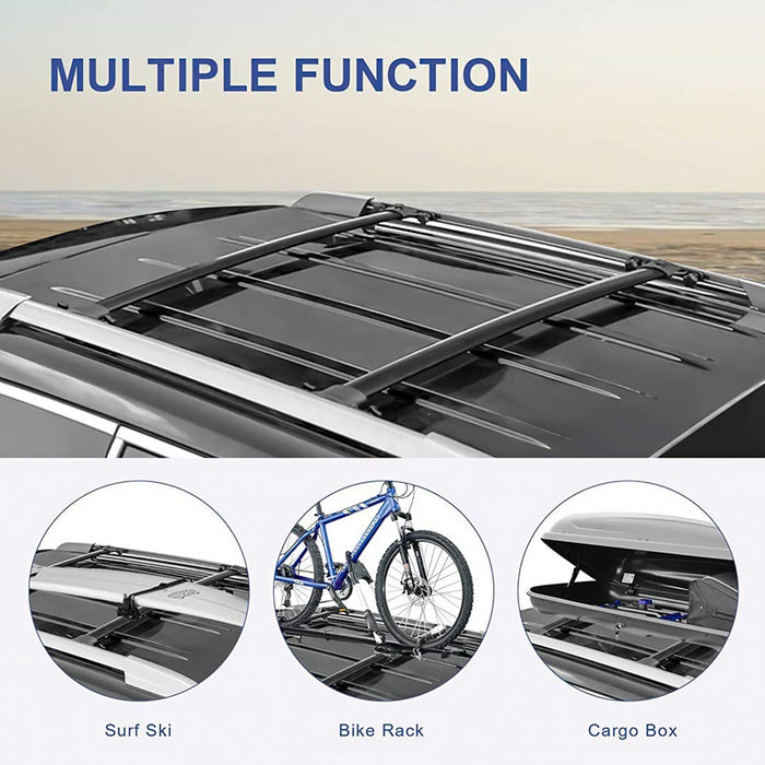 OEM Style ROOF RACK TOP CROSS BAR X 2 FOR TOYOTA HIGHLANDER 2008 - 2013
