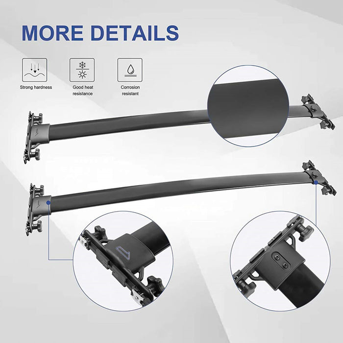OEM Style ROOF RACK TOP CROSS BAR X 2 FOR TOYOTA HIGHLANDER 2008 - 2013