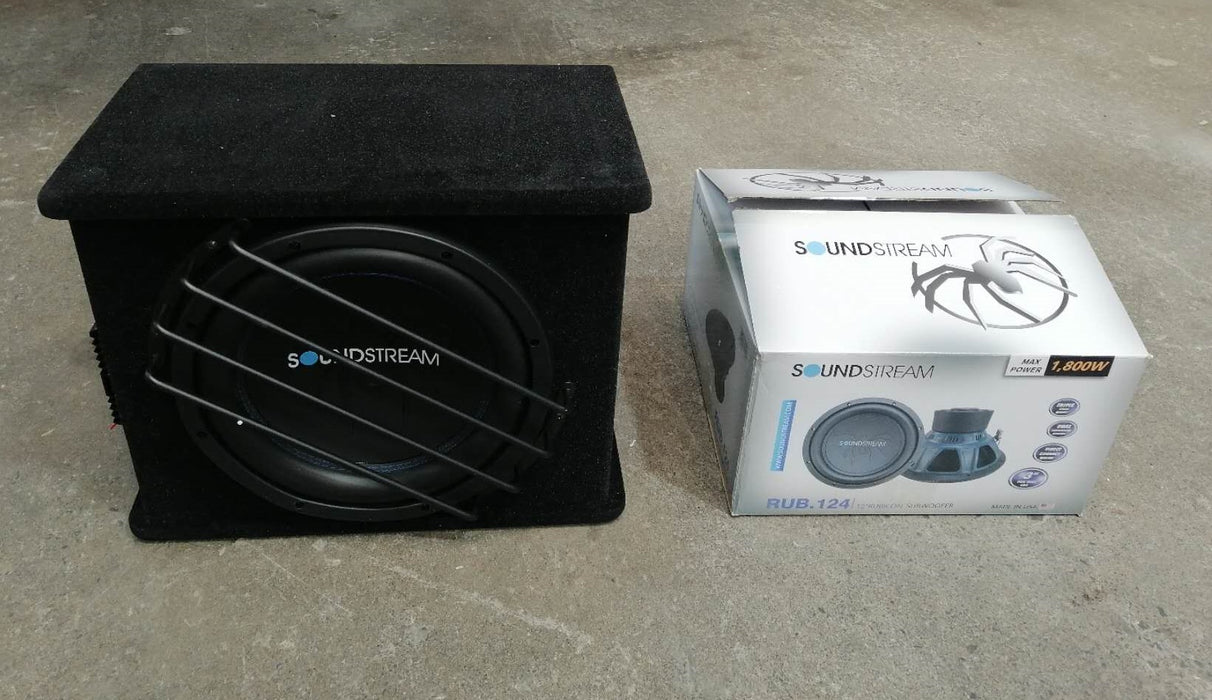 Soundstream SUB + box  + 500W  Amplifier - 12" RUB.124  500W RMS   Subwoofer