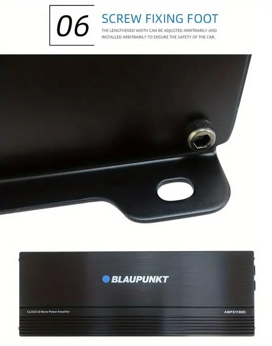 BLAUPUNKT  MONO BLOCK  1  Channels Class D  12V Car Amplifier Vehicle  5000W