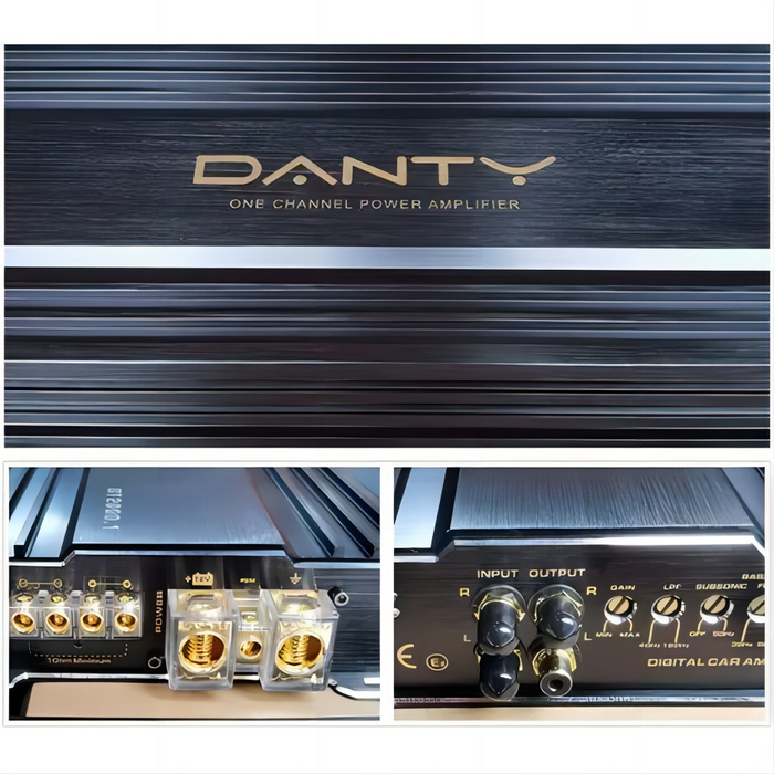 DANTY MONO D Class  2000W RMS  1 Channel    Amplifier   DT-2000.1