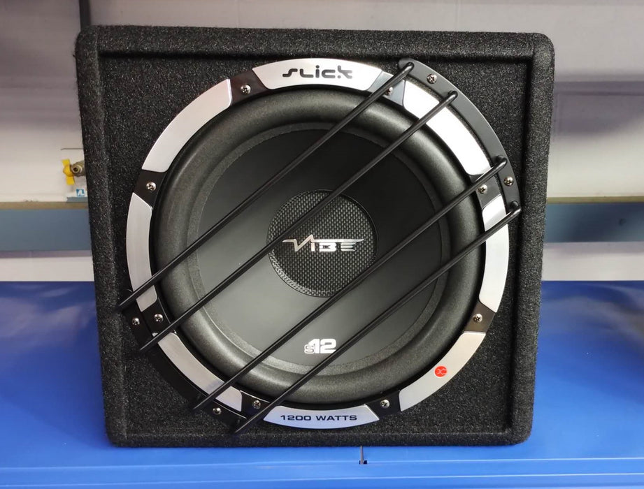 UK BRAND VIBE  12" SUBWOOFER + Performance box + 500W RMS Amplifier