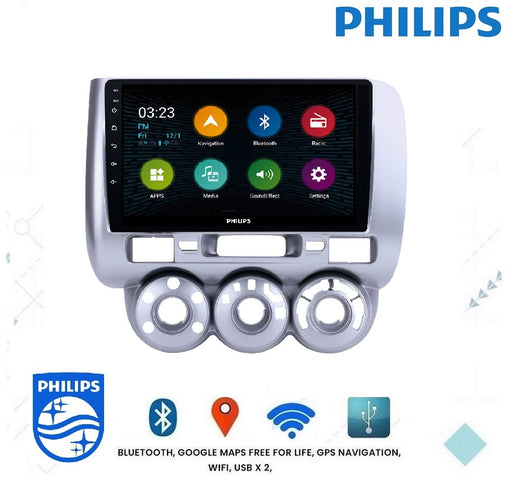 PHILIPS - HONDA JAZZ FIT 2004-2008 OEM 9 Inch  GPS NAV ANDROID STEREO - BLUETOOTH - Camera in