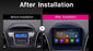 Hyundai Tucson IX35 2009-2015 OEM LARGE SCREEN GPS NAV ANDROID SYSTEM STEREO - BLUETOOTH - USB MOVIE
