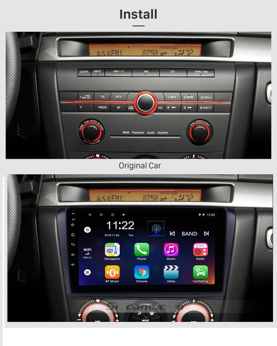 PHILIPS - Mazda 3 AXELA 04 - 08 OEM 9 Inch  GPS NAV ANDROID STEREO - BLUETOOTH - Camera in
