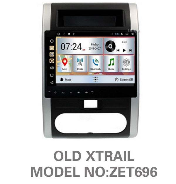 NISSAN OLD X-TRAIL OEM LARGE SCREEN GPS NAV ANDROID SYSTEM STEREO - BLUETOOTH - USB MOVIE