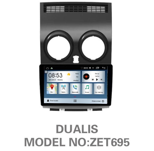 NISSAN DUALIS OEM LARGE SCREEN GPS NAV ANDROID SYSTEM STEREO - BLUETOOTH - USB MOVIE