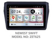 SUZUKI SWIFT 2017+ OEM LARGE SCREEN GPS NAV ANDROID SYSTEM STEREO - BLUETOOTH - USB MOVIE