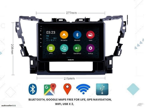 Philips - Suit for Toyota ALPHARD / VELLFIRE OEM 10" GPS NAV ANDROID BT STEREO  Camera in