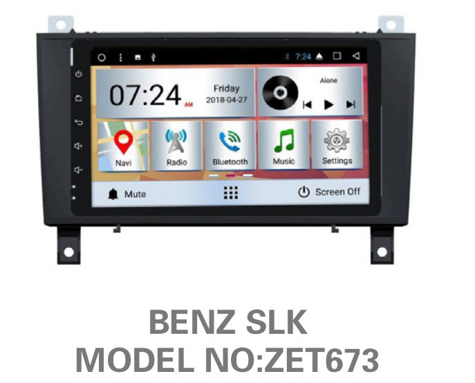 BENZ SLK class R171 OEM LARGE SCREEN GPS NAV ANDROID SYSTEM STEREO - B ...
