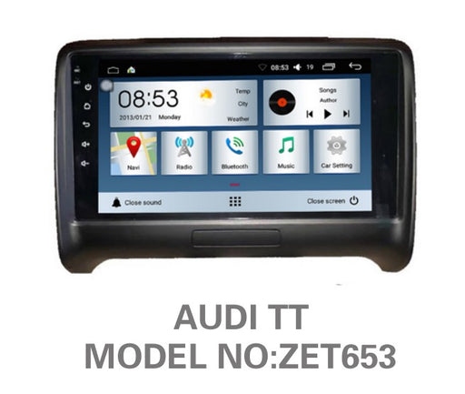 AUDI - TT 2006 – 2014 OEM LARGE SCREEN GPS NAV ANDROID  STEREO - BLUETOOTH - USB MOVIE