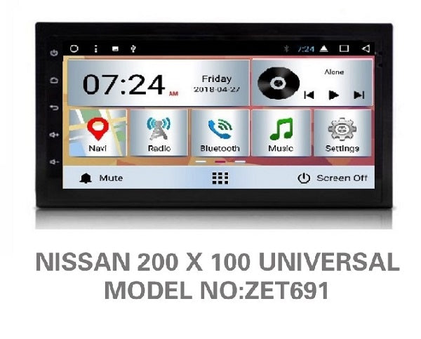 NISSAN STANDARD SIZE OEM LARGE SCREEN GPS NAV ANDROID SYSTEM STEREO - BLUETOOTH - USB MOVIE