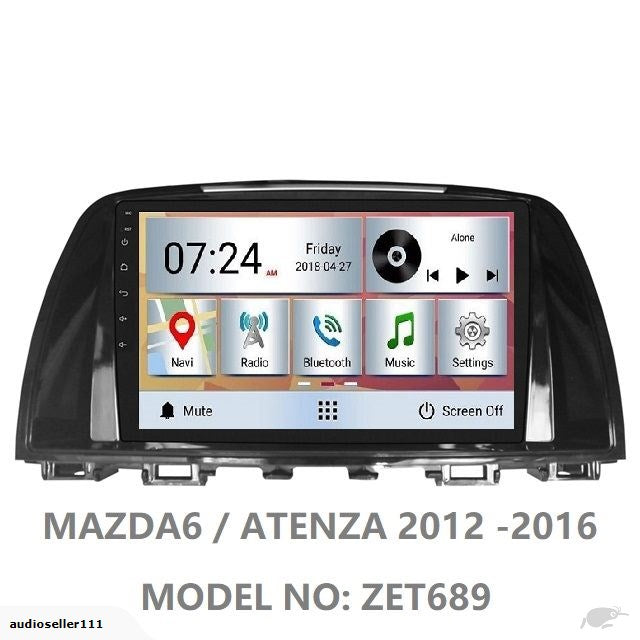 MAZDA 6 ATENZA OEM LARGE SCREEN GPS NAV ANDROID STEREO - BLUETOOTH - Camera in