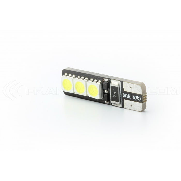 2pcs T10 6 led canbus  Wedge LED - SUPER COOL White