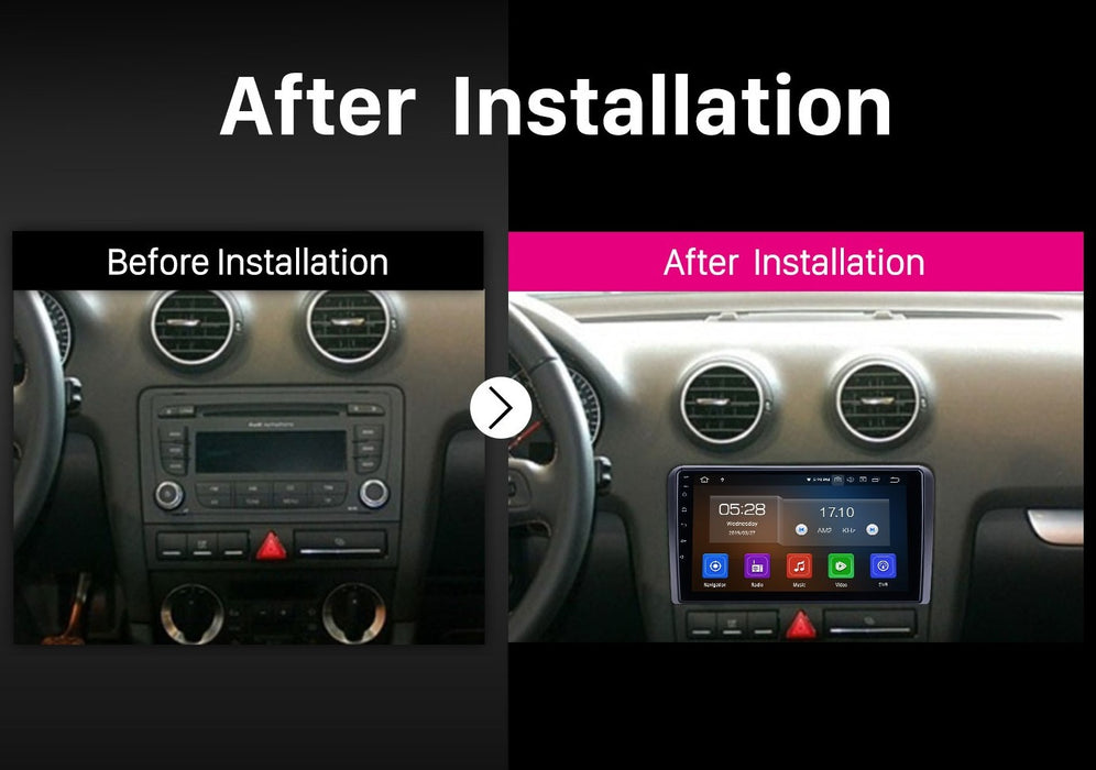 PHILIPS  AUDI A3 2002 - 2013 OEM 9 Inch  GPS NAV ANDROID STEREO - BLUETOOTH - Camera in