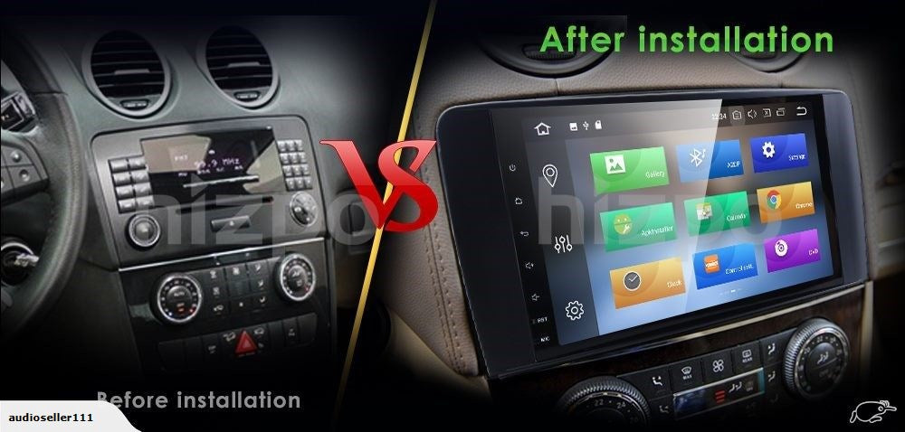 BENZ C class W203 / CLK class W209 OEM LARGE SCREEN GPS NAV ANDROID SYSTEM STEREO - BLUETOOTH - USB MOVIE