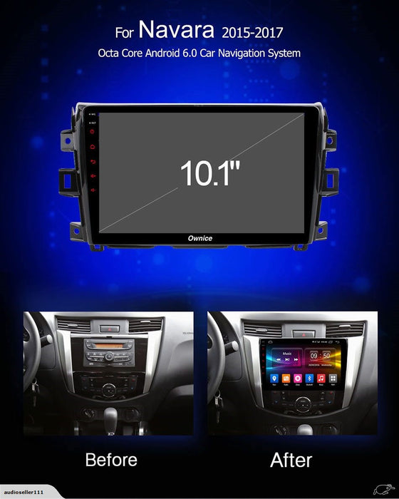 Nissan Navara 2015 – 2017 OEM LARGE SCREEN GPS NAV ANDROID STEREO - BLUETOOTH