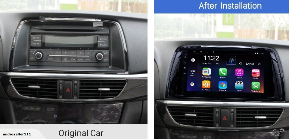 MAZDA 6 ATENZA OEM LARGE SCREEN GPS NAV ANDROID STEREO - BLUETOOTH - Camera in