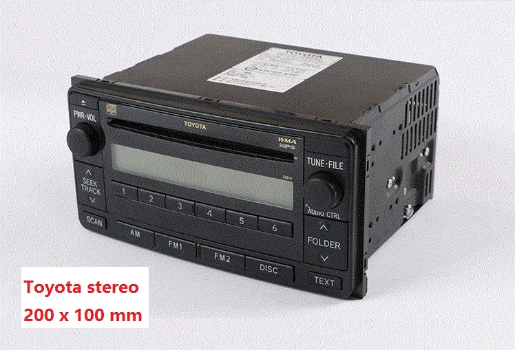 Toyota size Car stereo  with CD and Nz Radio (aux option)