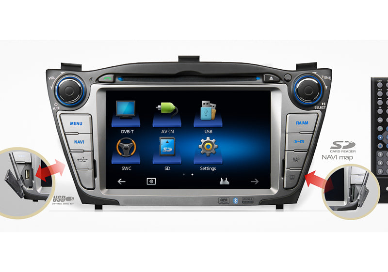 IX35  Hyundai Tucson ( 2010 - 2015 )-- GPS NAV BT USB Car DVD  Player
