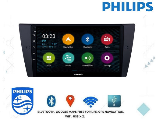 PHILIPS 2005-2012 BMW 3 Series E90 E91 E92 OEM 9 Inch  GPS NAV ANDROID STEREO - BLUETOOTH - Camera in