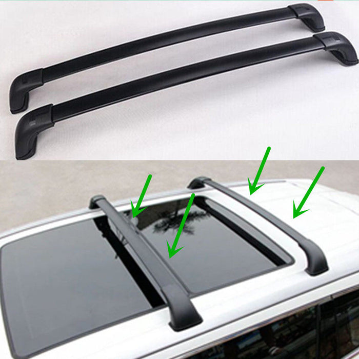OEM Style ROOF RACK TOP CROSS BAR X 2 FOR TOYOTA HIGHLANDER 2014 + (GX or GXL)