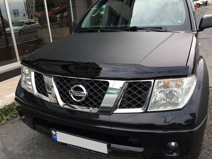 Bonnet Protector BUG GUARD WIND DEFLECTOR Smoked FOR NAVARA D40 2005-2010