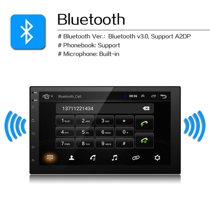 Android 7" - NZ GPS USB, AUX, Vidoe, WIFI, BLUETOOTH Stereo Player - Free Camera