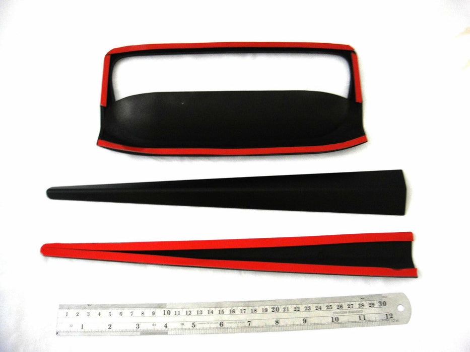FOR FORD RANGER PX2 2015+ SET MATTE BLACK TAILGATE HANDLE COVER TRIM