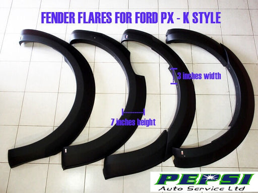 MATT BLACK OEM LOOKING  FENDER FLARE WHEEL ARCH  FOR FORD RANGER PX1 2012 - 2015