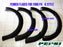 MATT BLACK FENDER FLARE WHEEL ARCH WITH NUT FOR FORD RANGER PX1 2012 - 2015