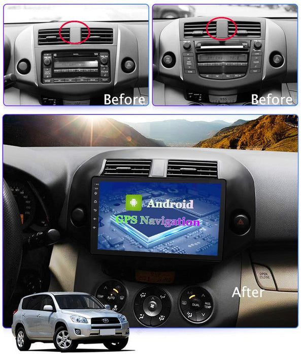 PHILIPS - Suit for   TOYOTA RAV4 07-12    OEM 9 Inch  GPS NAV ANDROID STEREO  BLUETOOTH - Camera in