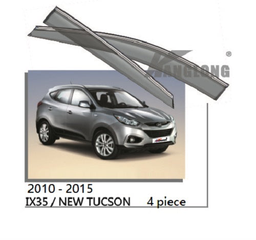 Door Visor / Weather Shield / Monsoon for HYUNDAI Tucson IX35 2010–2015 -4 PIECE