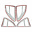 Tail Lamp, Cover Trim Matt Black for MAZDA BT-50 2012+