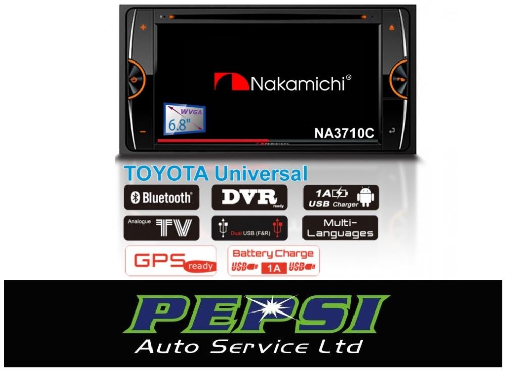 Nakamichi NA3710C - TOYOTA  6.8“  GPS NAV DVD USB Bluetooth  + free Camrea