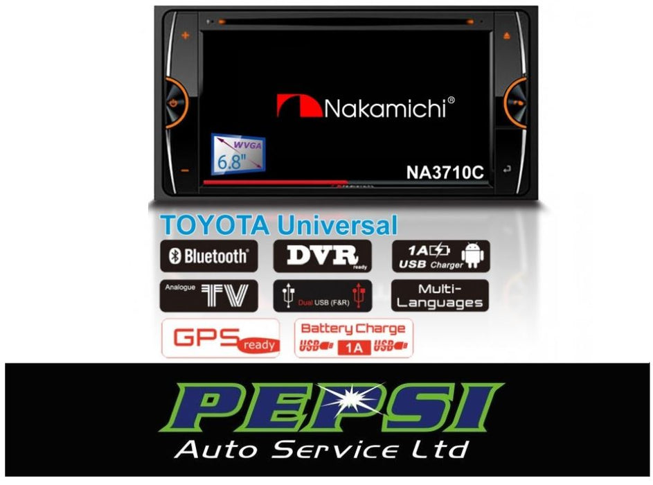 Nakamichi NA3710C - TOYOTA  6.8“  GPS NAV DVD USB Bluetooth  + free Camrea