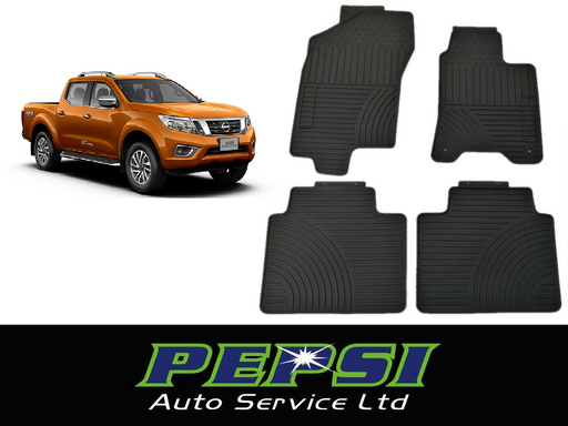 All Weather Rubber Latex Floor Mat Mats for NISSAN NAVARA NP300  2015 - CURRENT