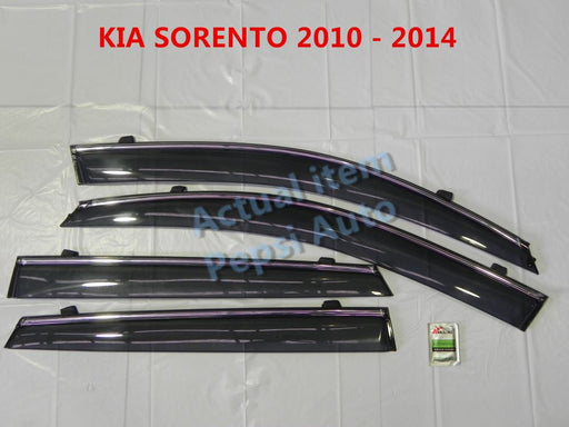 Door Visor / Weather Shield / Monsoon Guard For KIA SORENTO 2010 - 2014