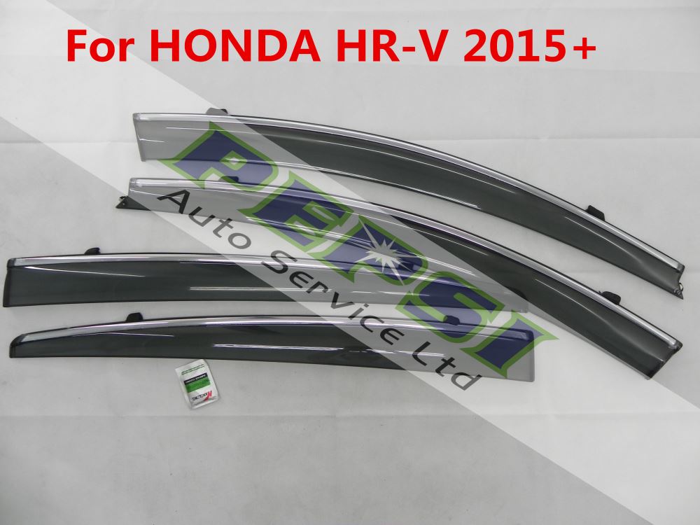 Door Visor / Weather Shield / Monsoon Guard For HONDA HRV HR-V 2015+ (4 PIECE)